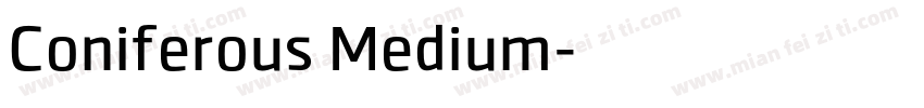 Coniferous Medium字体转换